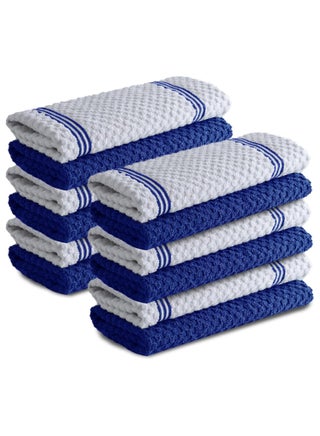 Infinitee Xclusives Premium Kitchen Towels – Pack of 12, 100% Cotton 40cm x 70cm Absorbent Dish Towels - 425 GSM Tea Towel, Terry Kitchen Dishcloth Towels- Blue Dish Cloth for Household Cleaning - pzsku/Z877E1C21EFD08897CFE7Z/45/_/1727689488/9219a5c1-e16c-4343-a674-0ca050a0ef5e
