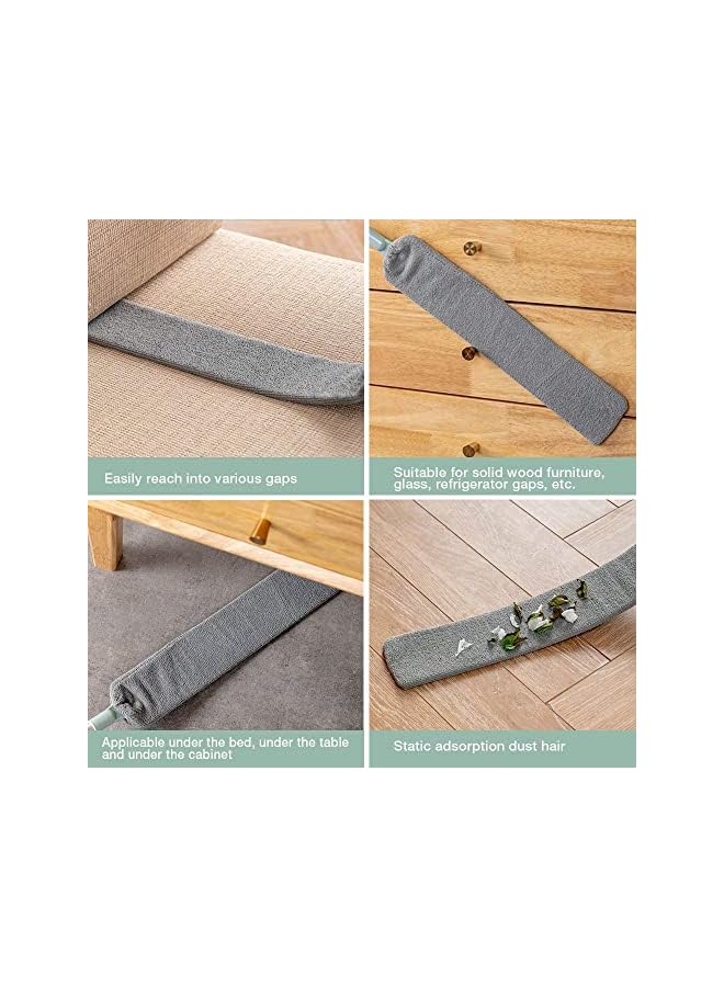 PROMASS Removable and Washable Gap Dust Cleaning Artifact, Microfiber Duster with Extension Pole, Removable and Washable Telescopic Dust Collector for Home Bedroom Kitchen - Image 4