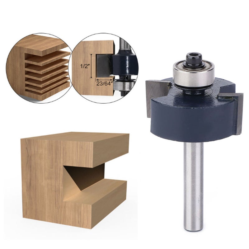 1/2 Inch Height Slotting Rabbeting Router Bit 1/4 Inch Shank Woodworking Milling Cutter - Image 3