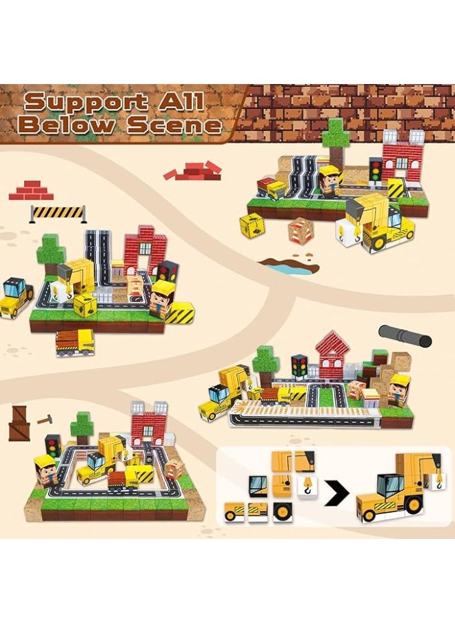 General Magnetic Building Magnetic Building Magnetic Block Building Blocks Montessori Children's Educational Toys Assembling Game Gifts for Family and Friends  - Image 3