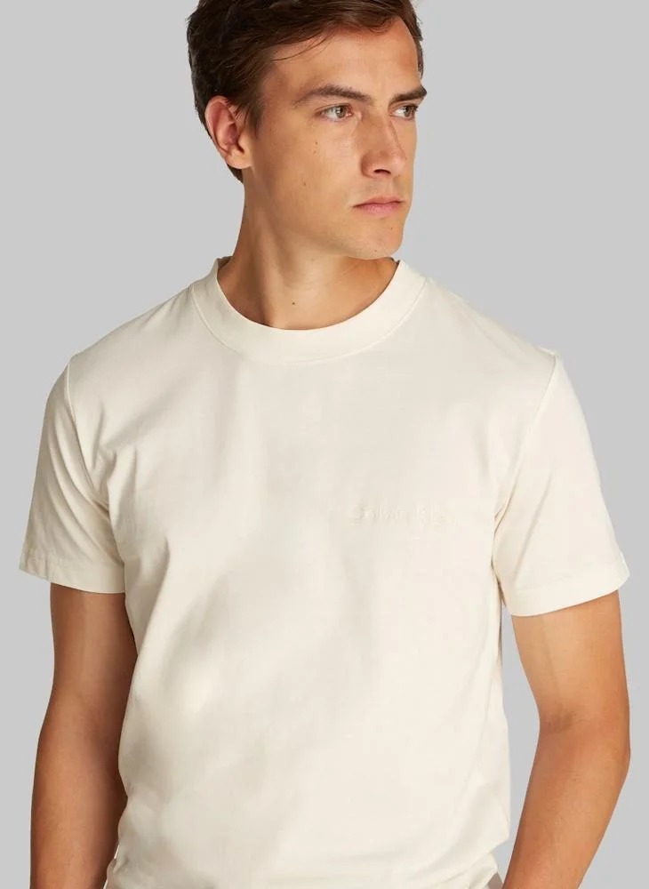 كالفن كلاين جينز Logo Print Crew Neck T-Shirt