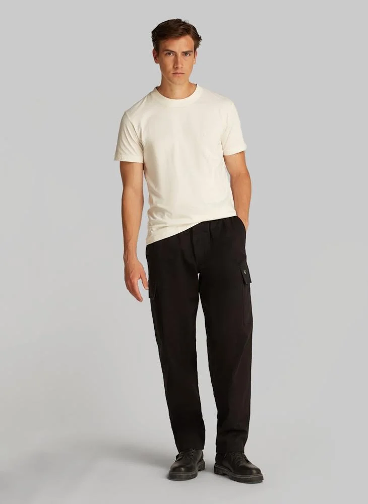 كالفن كلاين جينز Logo Print Crew Neck T-Shirt