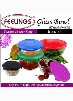 Feelings طقم زجاجي مكون من 5 قطع  - Image 4