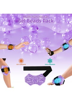 Y&D Ankle/Sport Foot Ice Therapy Wrap, Hot Cold Gel Pack with Adjustable Brace for Sprained Ankles, Plantar Fasciitis, Achilles, and Swelling Feet, Microwaveable, Freezable Reusable, Purple  - Image 2