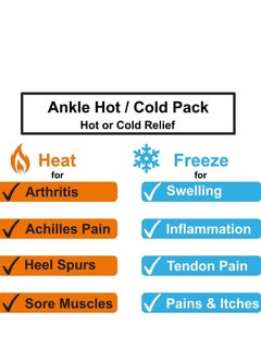 Y&D Ankle/Sport Foot Ice Therapy Wrap, Hot Cold Gel Pack with Adjustable Brace for Sprained Ankles, Plantar Fasciitis, Achilles, and Swelling Feet, Microwaveable, Freezable Reusable, Purple  - Image 5