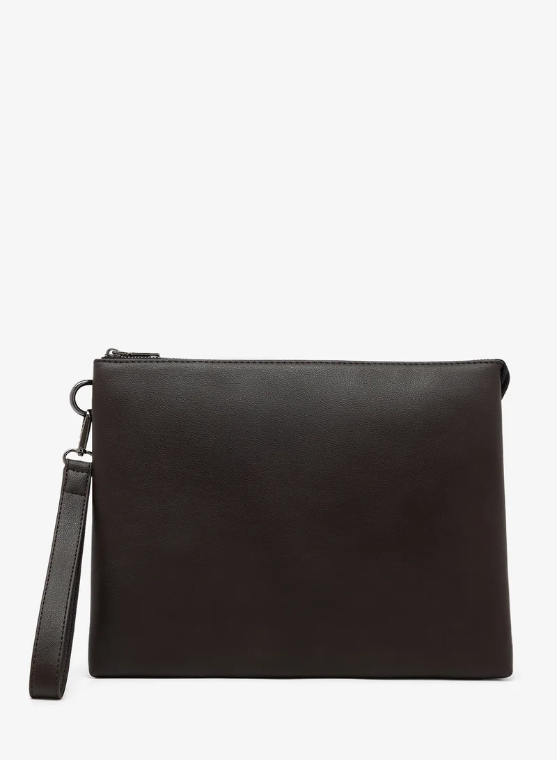 zip detail toiletry bag