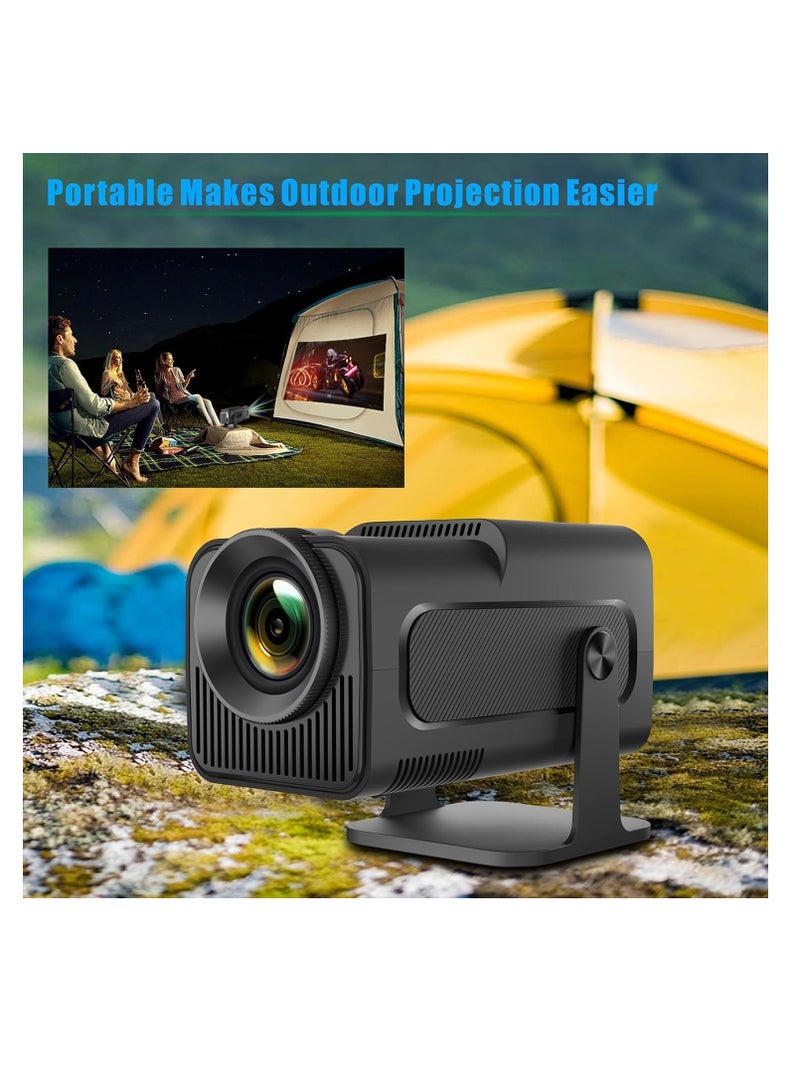 HY320 Mini Portable Auto Keystone Projector - 4K FHD 1080P Smart Projector with 10000 Lumens, WiFi 6, BT 5.0, 180 Degree Rotation, Built-in Android 11.0 - Compact Home Theater Experience  - Image 5