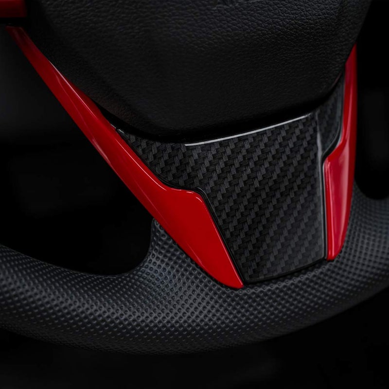 Thenice for 10th Gen Civic Interior Decaration Sticker Compatible wit Honda Civic 2021 2020 2019 2018 2017 2016 -Red - Image 3