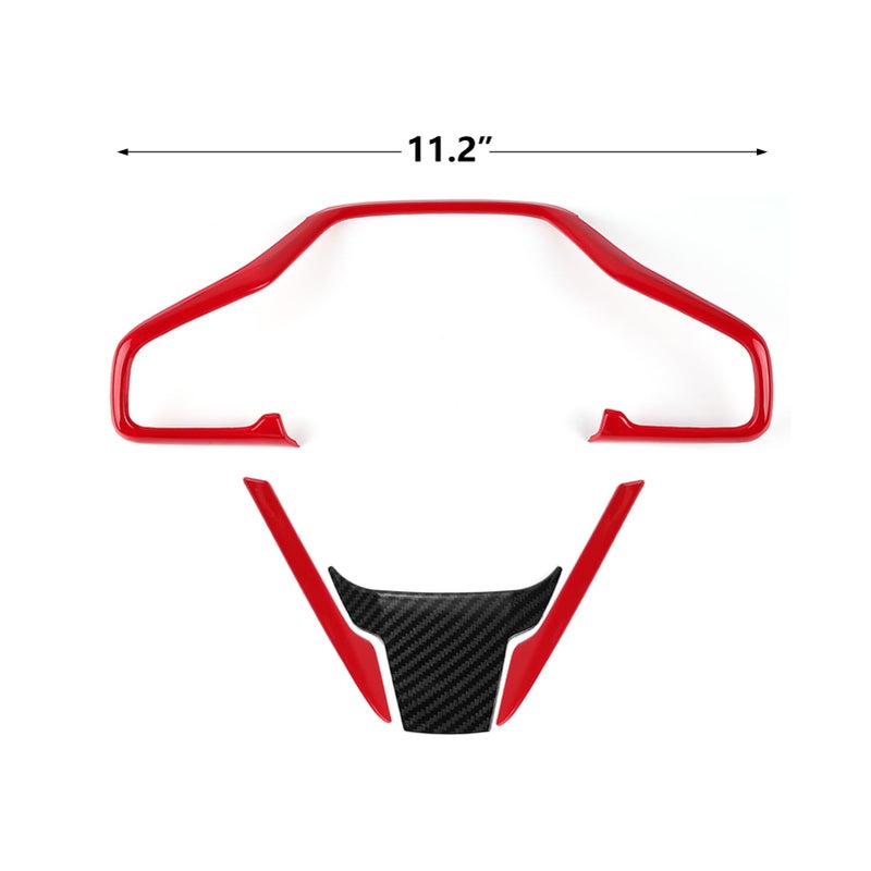 Thenice for 10th Gen Civic Interior Decaration Sticker Compatible wit Honda Civic 2021 2020 2019 2018 2017 2016 -Red - Image 4