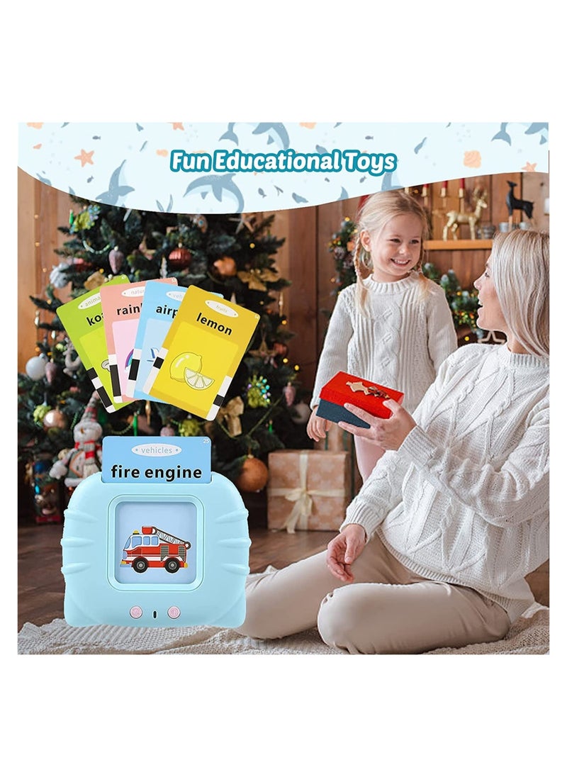 ELTRAZONE - Educational Toys for 2 3 4 5 Years Old Boys Girls, 112 Talking Baby Flash Cards, Preschool Learning Toys for Kids, Flash Cards for Toddlers 2-4 Years Old, Birthday Gift for Boys Girls - Image 1