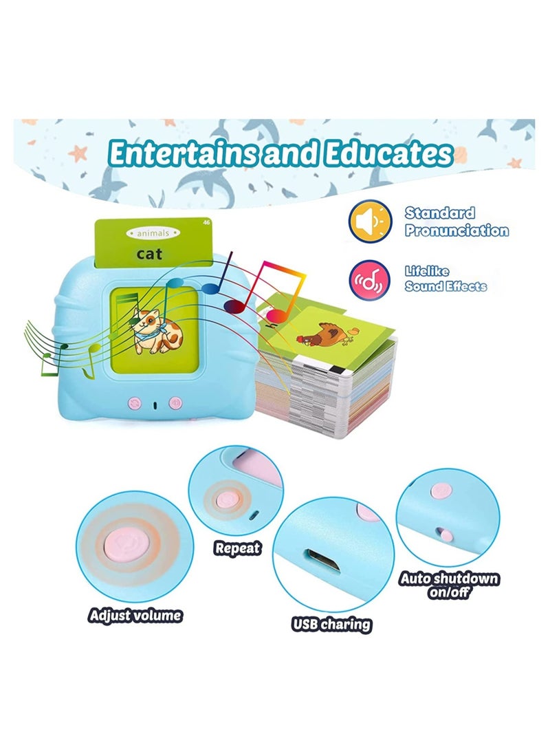 ELTRAZONE - Educational Toys for 2 3 4 5 Years Old Boys Girls, 112 Talking Baby Flash Cards, Preschool Learning Toys for Kids, Flash Cards for Toddlers 2-4 Years Old, Birthday Gift for Boys Girls - Image 1