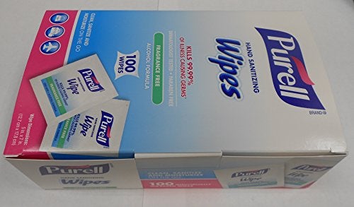 GOJO : مناديل تعقيم اليدين المبللة مسبقًا PURELL، 5 × 7، 100/علبة -:- تُباع كحزمتين من - 100 - / - إجمالي 200 لكل منهما - Image 3