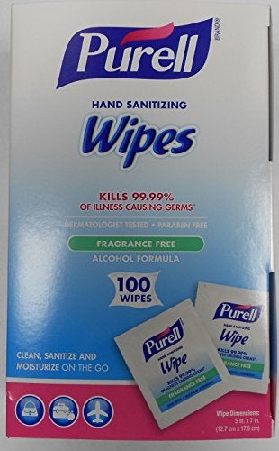 GOJO : مناديل تعقيم اليدين المبللة مسبقًا PURELL، 5 × 7، 100/علبة -:- تُباع كحزمتين من - 100 - / - إجمالي 200 لكل منهما - Image 5