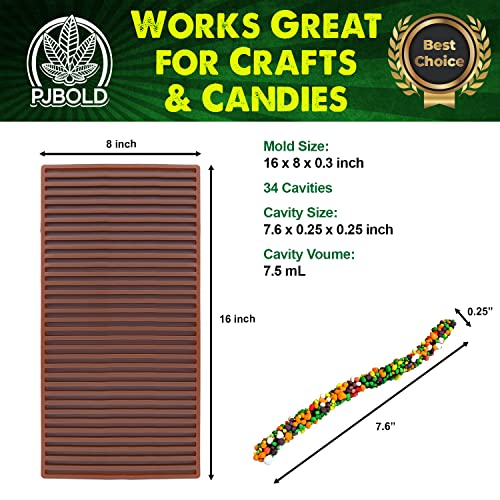 PJ Bold Gummy Candy Rope Mold - 1/3 Sheet Size - Image 2