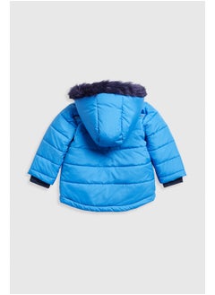mothercare Blue Parka Jacket  - Image 2
