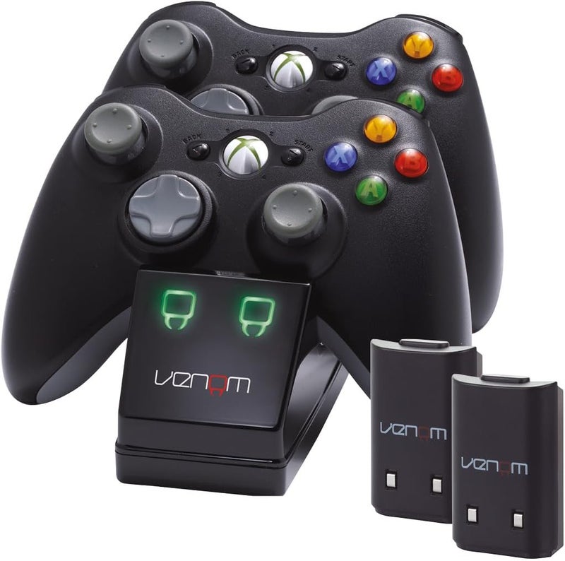Venom Xbox 360 Twin Docking Station with 2 x Rechargeable Battery Packs (Xbox 360) - Image 1
