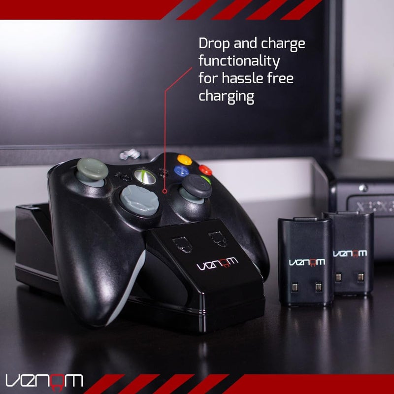 Venom Xbox 360 Twin Docking Station with 2 x Rechargeable Battery Packs (Xbox 360) - Image 4