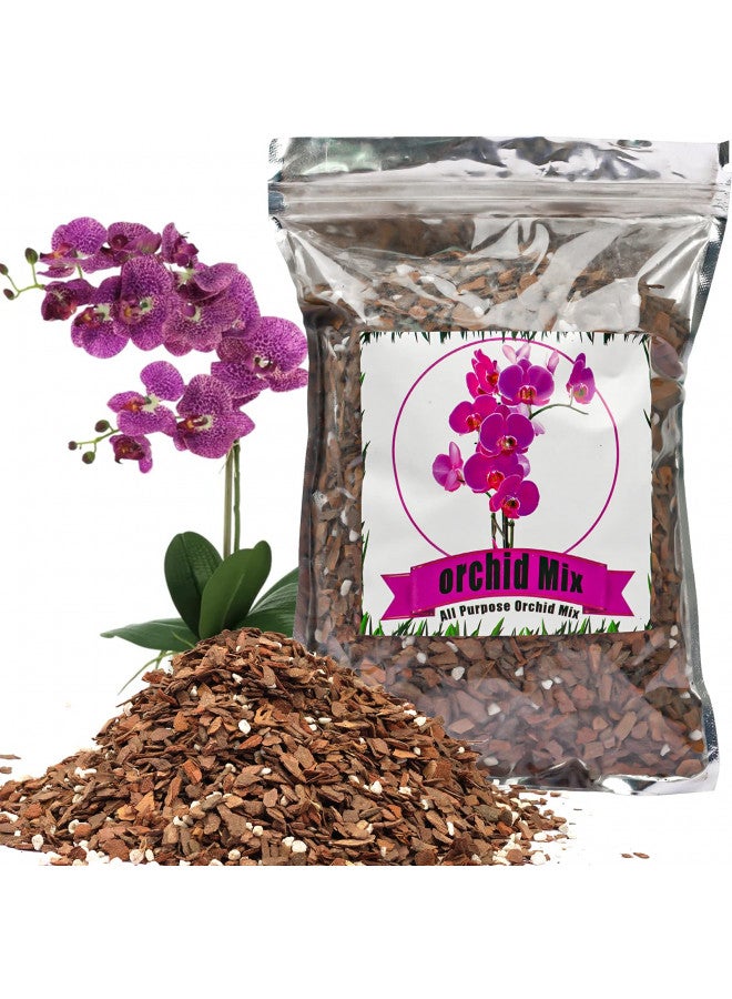 Doter Orchid Potting Mix Orchid Bark, Mix Pine Bark and Perlite, Good Drainage and Water Retention (1 Quart) - Image 1
