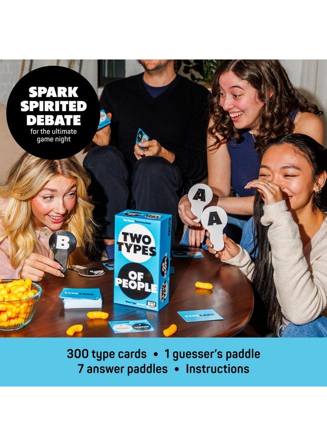 WHAT DO YOU MEME? Two Types of People by Relatable, One of Our Go-to Party Games for Adults, Perfect Option for Board Games for Adults, Includes 300 Type Cards, 1 Guesser’s Paddle, 7 Answer Paddles - Image 3