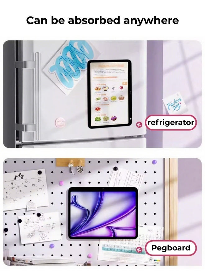 جراب iPad من الجيل الحادي عشر (A16 2025) وحافظة iPad 10 مقاس 10.9 بوصة مزودة بفتحة للقلم/ملحق مغناطيسي مريح بزاوية 720 درجة/حامل قابل للطي مقاوم للصدمات على شكل حرف Y/حامل رفيع للإيقاف/السكون التلقائي/مجموعة هدايا بقيمة 35 درهمًا إماراتيًا مع غشاء واقٍ مضاد للتوهج/جراب لوحي من اللباد - أسود - Image 5