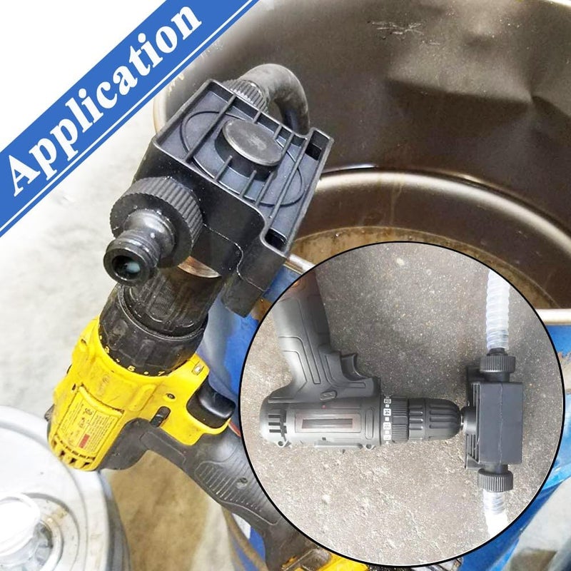 Eyech Portable Hand Electric Drill PumpSelf Priming Water Transfer Small Household Hand Drill Driven Pump for Water Gasoline Oil Diesels Fluid - Image 3