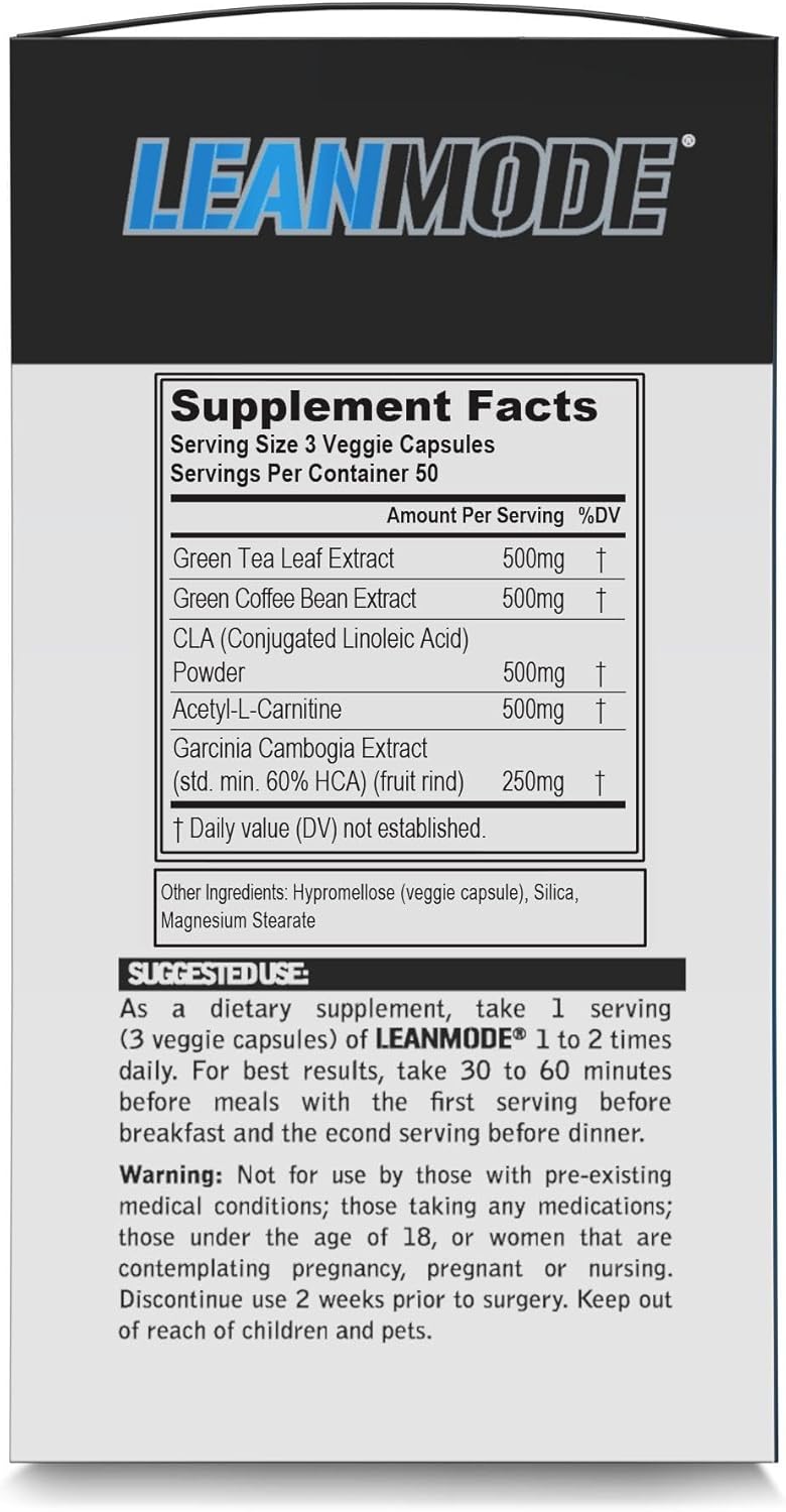 Evlution EVL Weight Loss Support Stack  Trans4orm Thermogenic Fat Burner  Metabolism Support Pills with Green Coffee Bean Extract and Forskolin Plus LeanMode NonStimulant - Image 4