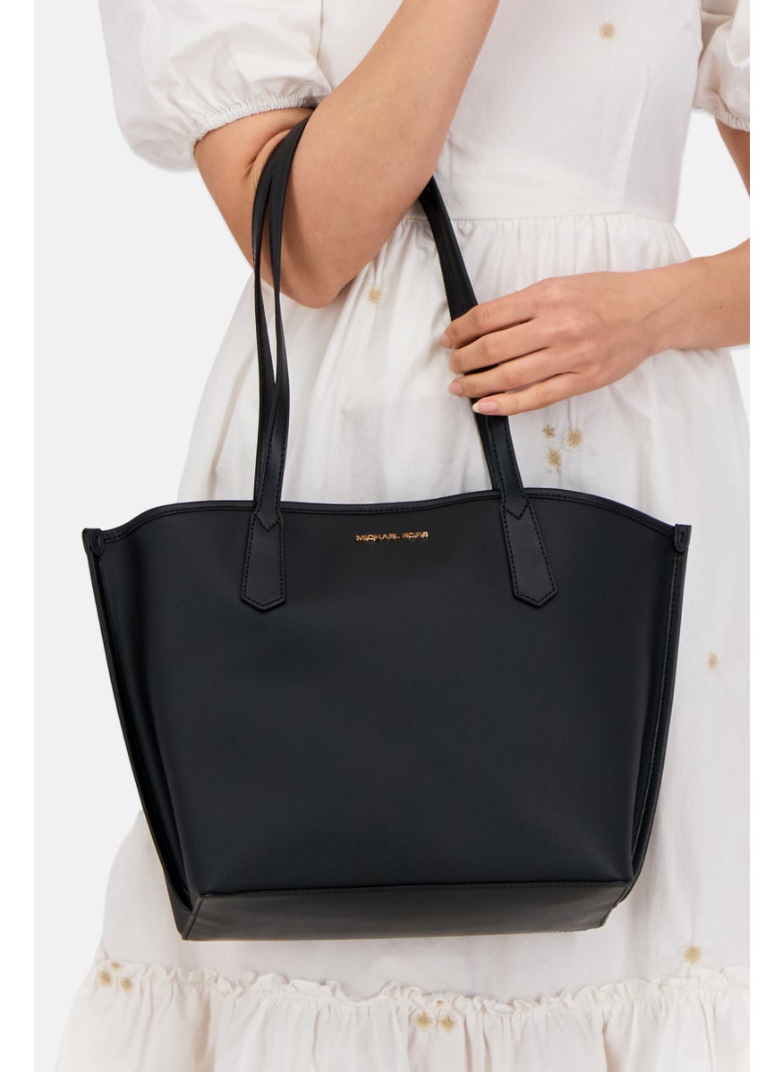 Michael Kors Women Brand Logo Tote Bag 26 H x 40 L x 13 W cm, Black  - Image 2