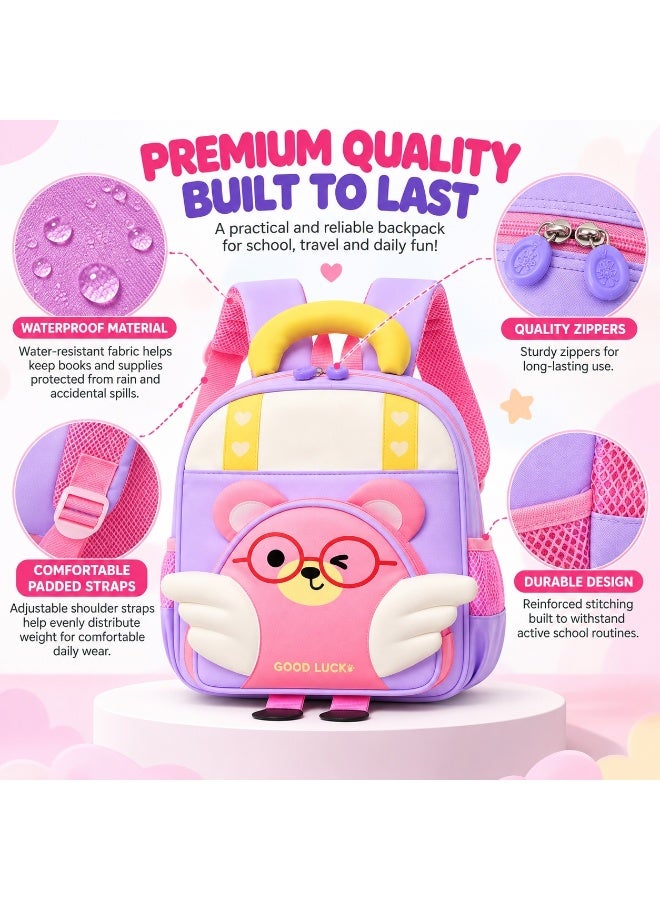 Kidzilla Roomy Waterproof Kids School Bag, 33x25x12cm Backpack, Available in 3 Colour Options (Design A) - Image 5