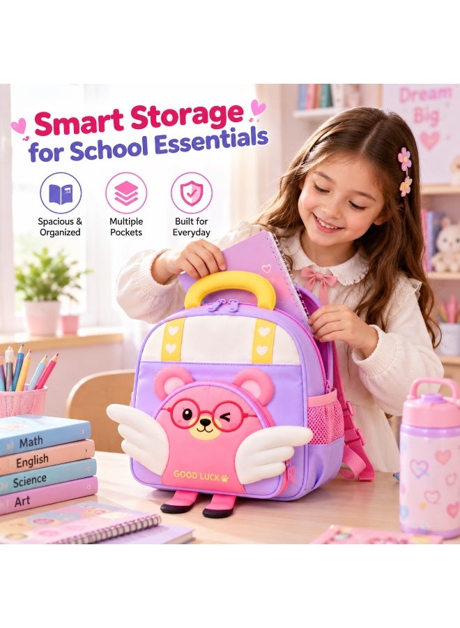 Kidzilla Roomy Waterproof Kids School Bag, 33x25x12cm Backpack, Available in 3 Colour Options (Design A) - Image 4