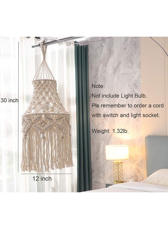 Antikiano Handmade Wall Tapestry Lampshade Macrame Boho Decor - Image 3