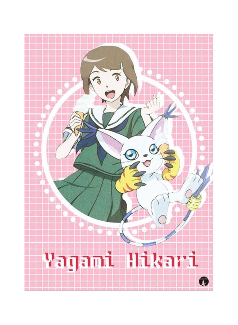 RKN The Anime Digimon Mouse Pad Pink/White