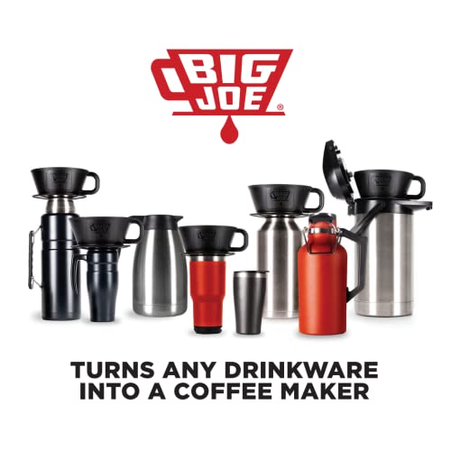 Big Joe® Large Pour Over Coffee Maker w/ 50 Filters, Brews from 12 up to 75 Ounces, Fits Any Drinkware, Dishwasher Safe, Made in USA - Image 4