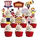 HaPiBiDesign 40 Pcs Circus Toppers Carnival Circus Party Decorations Perfect for Cupcake Cake Baby Shower - Image 3