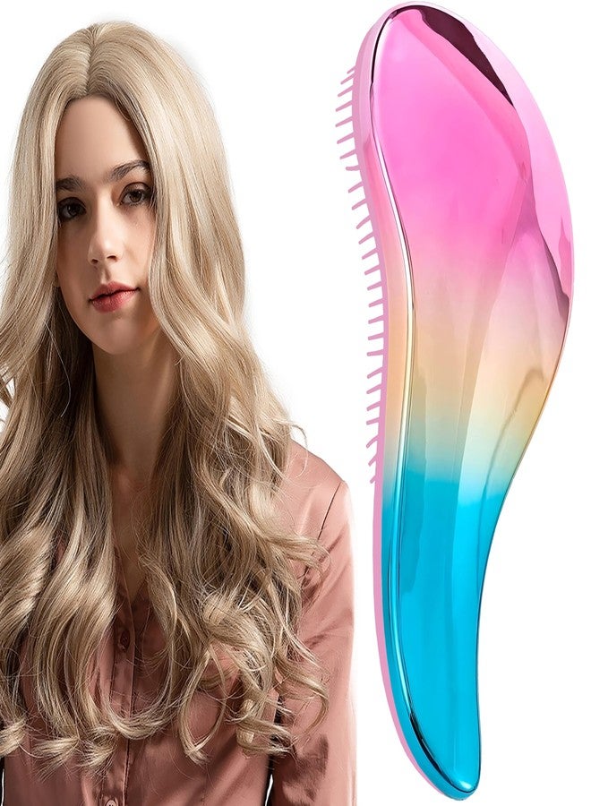 SSydl Detangler Hair Brush for women for Wavy Straight Soft Bristles, Glide Through Tangles For All Hair Types, Wet and Dry Hair Care - Travel-Friendly - Image 1