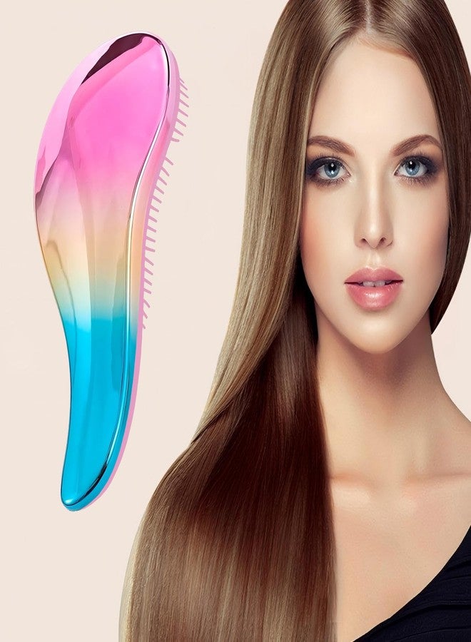 SSydl Detangler Hair Brush for women for Wavy Straight Soft Bristles, Glide Through Tangles For All Hair Types, Wet and Dry Hair Care - Travel-Friendly - Image 5