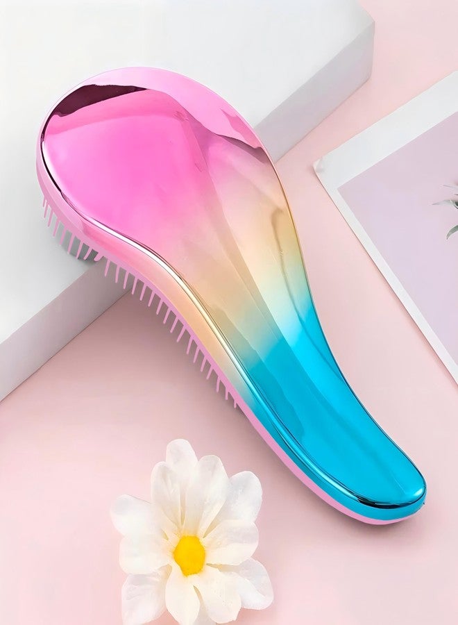 SSydl Detangler Hair Brush for women for Wavy Straight Soft Bristles, Glide Through Tangles For All Hair Types, Wet and Dry Hair Care - Travel-Friendly - Image 4