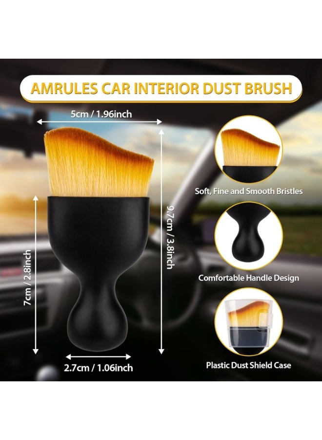 2Pcs Car Dash Duster Brush – Soft Bristle Interior Detailing Tool for AC Vents, Dashboard, Trim and Tight Spaces – Scratch-Free Cleaning - Image 5