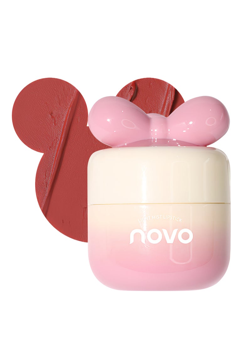 Novo Beautyrest Light Mist Lipstick, Velvet Matte Waterproof Non Stick Cup Long Lasting Lip Gloss, Lightweight Moisturizing Lip Stains Lip Tint Lip Mud 6.5g  - Image 1