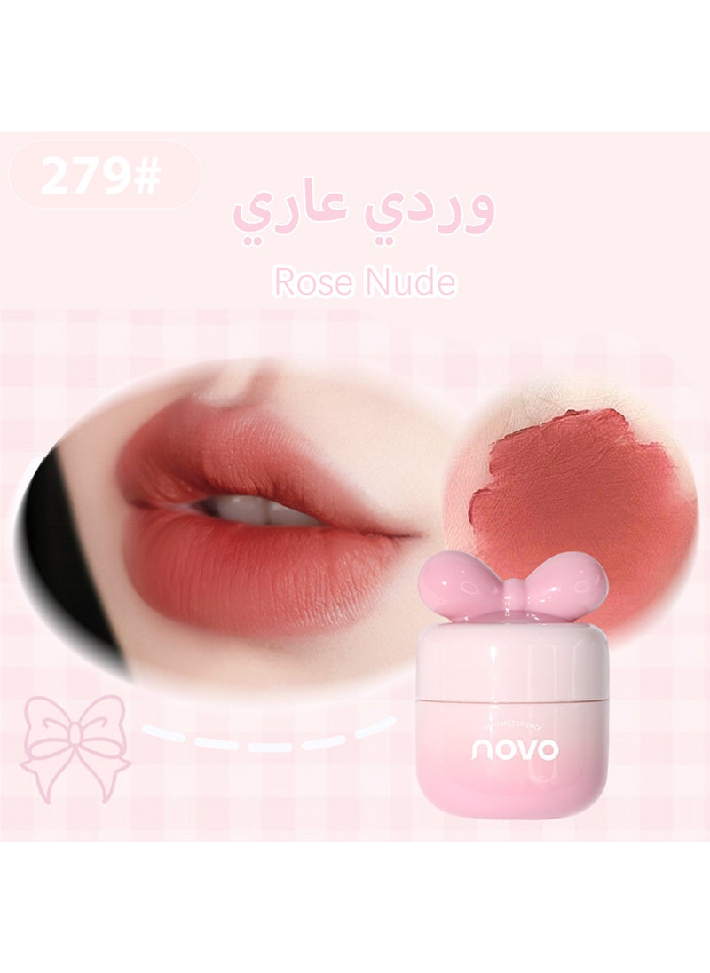 Novo Beautyrest Light Mist Lipstick, Velvet Matte Waterproof Non Stick Cup Long Lasting Lip Gloss, Lightweight Moisturizing Lip Stains Lip Tint Lip Mud 6.5g  - Image 3