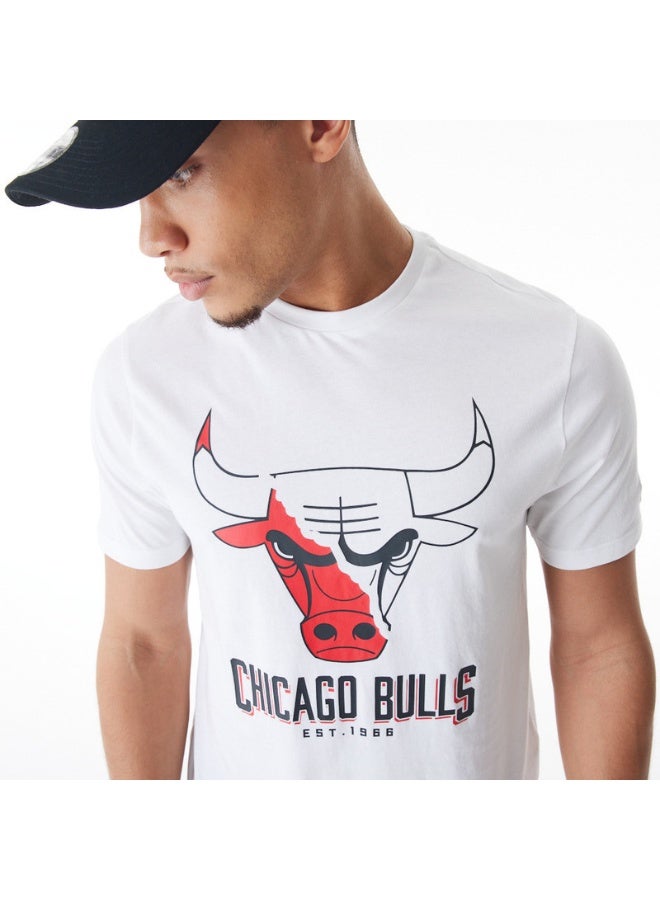NEW ERA تي شيرت NBALOGOGRAPHIC TABLE CHIBUL WHI - Image 2