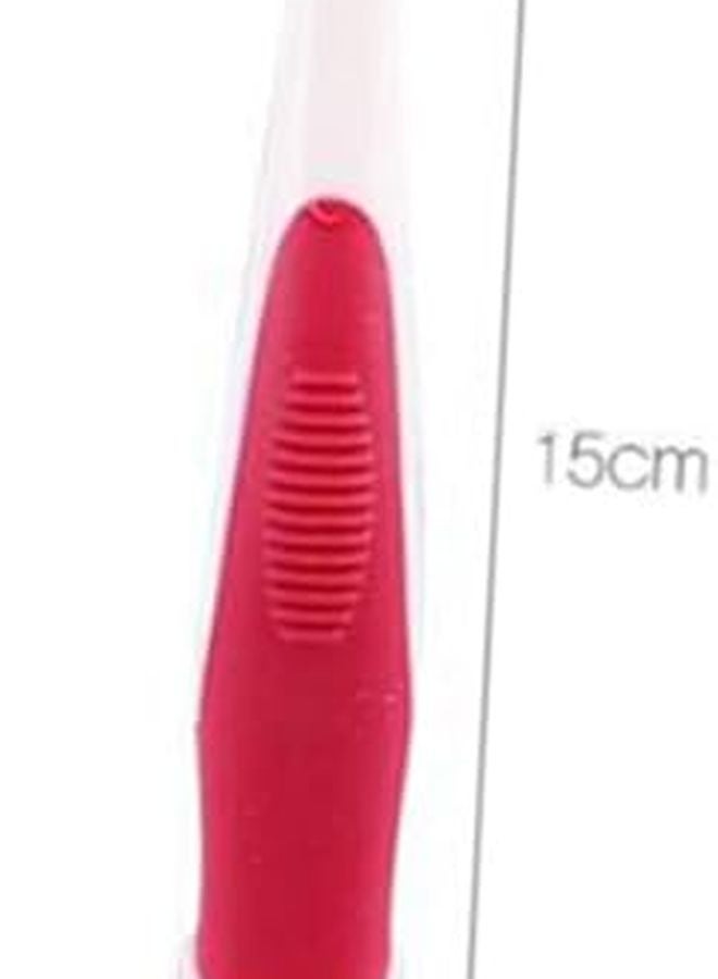 4Pcs Soft Bristle Kids Toothbrushes With Slip Handle For Oral Care Colors Green Blue Yellow Red - Image 3