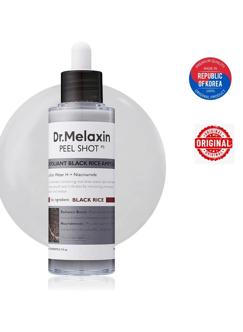 Dr. Melaxin د. ميلاكسين - أمبول تقشير قشر الأرز الأسود 80 مل - Image 1