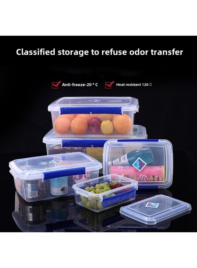 Kitchen Refrigerator Commercial Food Grade Transparent Plastic Fresh-keeping Box Freezing Sealed Storage Box Hotel Special Large Capacity-Specifications:3L 8817 Double Deduction  - Image 5