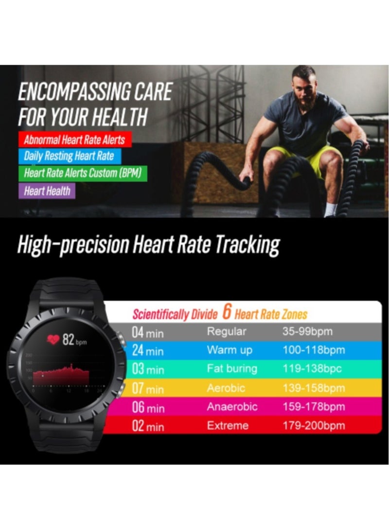 E400 Smart Watch with ECG PPG Non-Invasive Blood Glucose Monitoring Body Temperature Blood Pressure and Blood Oxygen Tracking - Image 4