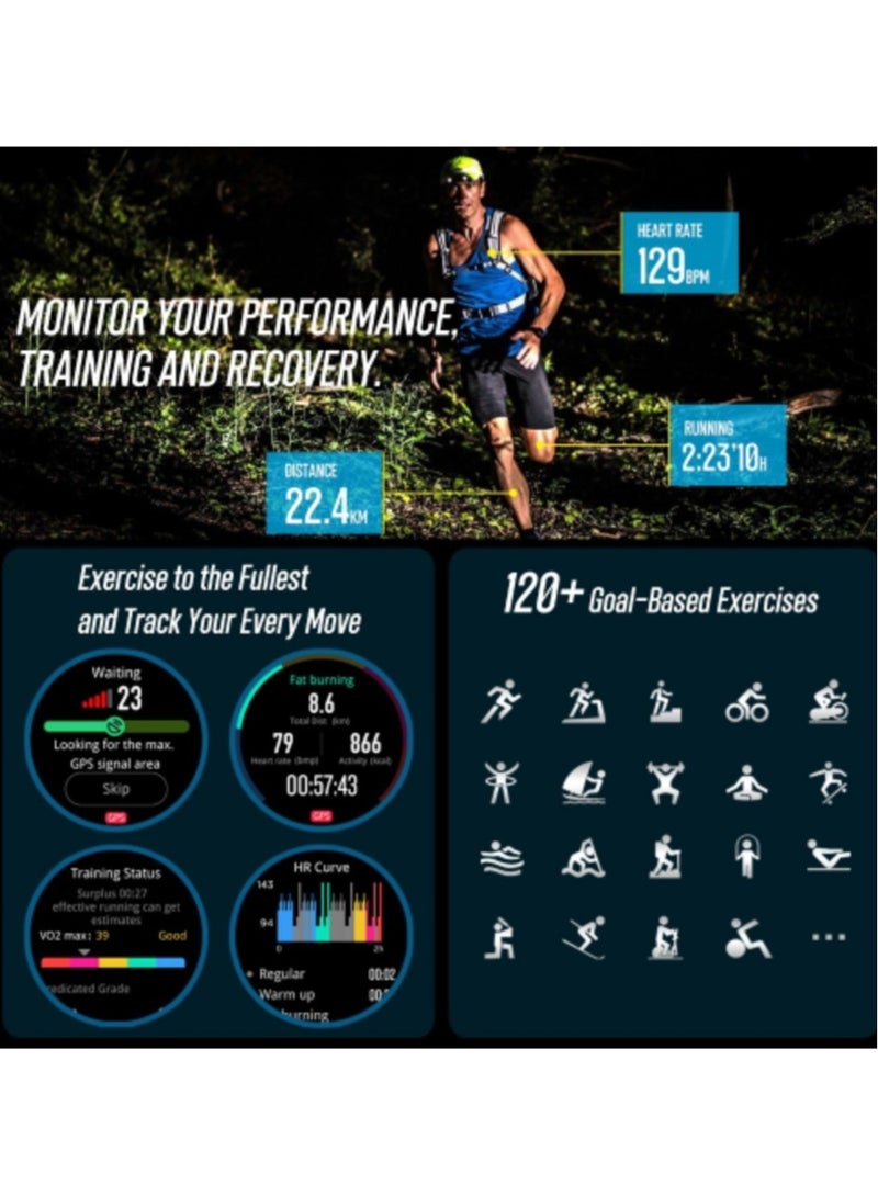 E400 Smart Watch with ECG PPG Non-Invasive Blood Glucose Monitoring Body Temperature Blood Pressure and Blood Oxygen Tracking - Image 3