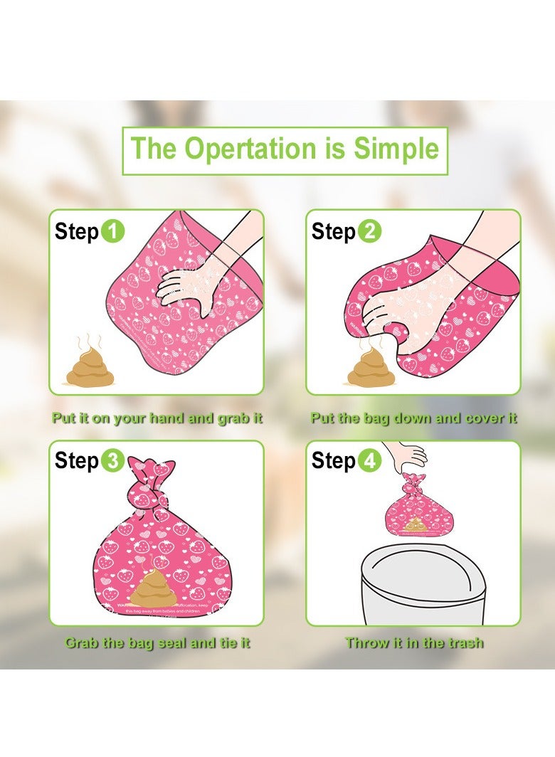 Degradable Pet Garbage Bags Outdoor Dog Walking  Bags 12 Rolls + Dispenser - Image 2