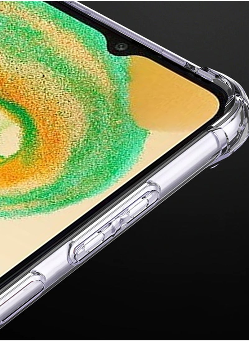 جراب زاوية من مادة TPU المضادة للصدمات لهاتف Samsung Galaxy A04e 4G شفاف