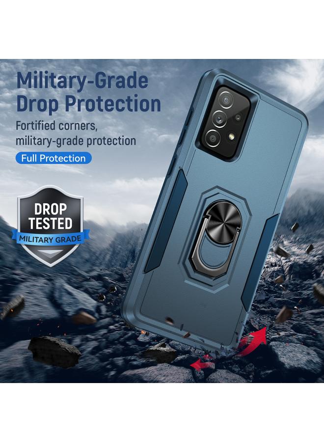 اس-توب جراب لهاتف Samsung Galaxy A52 5G / 4G Pioneer Armor جراب هاتف شديد التحمل من البولي كربونات + حامل TPU - Image 3