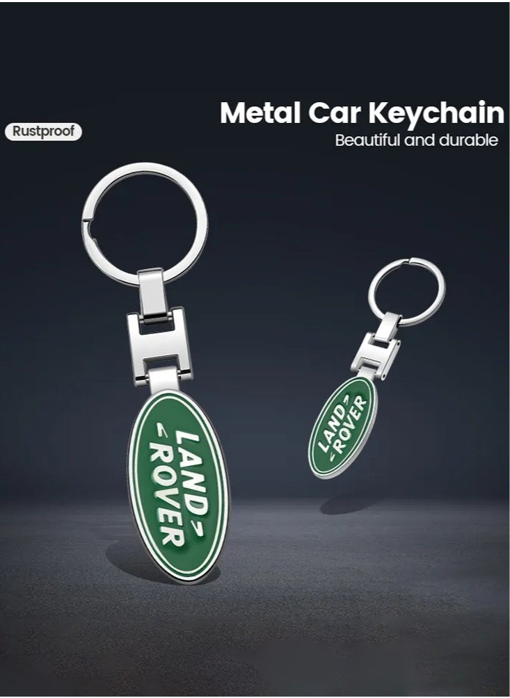 Service Zone Zinc Alloy Metal 3D Logo Keychain For Land Rover  - Image 2