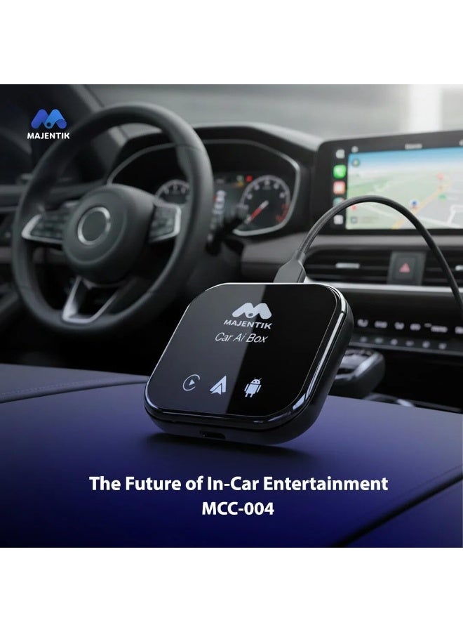 ماجنتيك محول MCC-004 الذكي اللاسلكي للسيارة بنظام أندرويد (صندوق الذكاء الاصطناعي) يُحسّن نظام CarPlay وأندرويد السلكي الأصلي في سيارتك ليُصبح تجربة ترفيهية ومعلوماتية قوية تعمل بنظام أندرويد. - Image 1